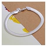 NYKKOLA New Fashion Jewelry Beautiful 925 Silver Snake Chain Bracelet Bangle