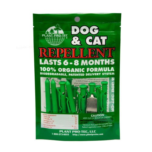 Luster Leaf Products DC-12 Natural Dog and Cat Repellent, 12 Count - Plant Pro Tec Luster Leaf Products DC-12 Natural Dog and Cat Repellent, 12 Count - Plant Pro Tec
