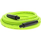 Flexzilla Air Hose, 1/4 in. x 25 ft., 1/4 in. MNPT Fittings, Heavy Duty, Lightweight, Hybrid, ZillaGreen - HFZ1425YW2