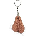 Unthyoo Funny Hairy Keyring Gift for Him Her Boy Girl, 1PC Charm Bag Keychain for Fun