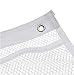 ALYER 6 Storage Pockets Hanging Mesh Shower Caddy,Space Saving Bathroom Accessories and Quick Dry Bath Organizer,White