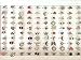 Fly-love® 20pcs Kids Crystal Silver Plated Children Girls Rings Adjustable Jewelry