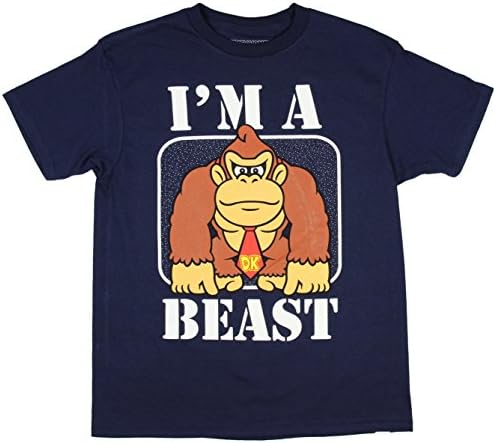 Nintendo Donkey Kong I'm A Beast Boys' Licensed Graphic T Shirt (LG, 10/12)