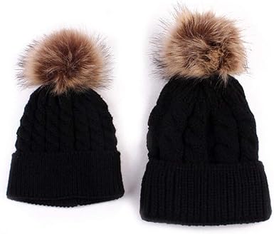 matching beanies mom and baby