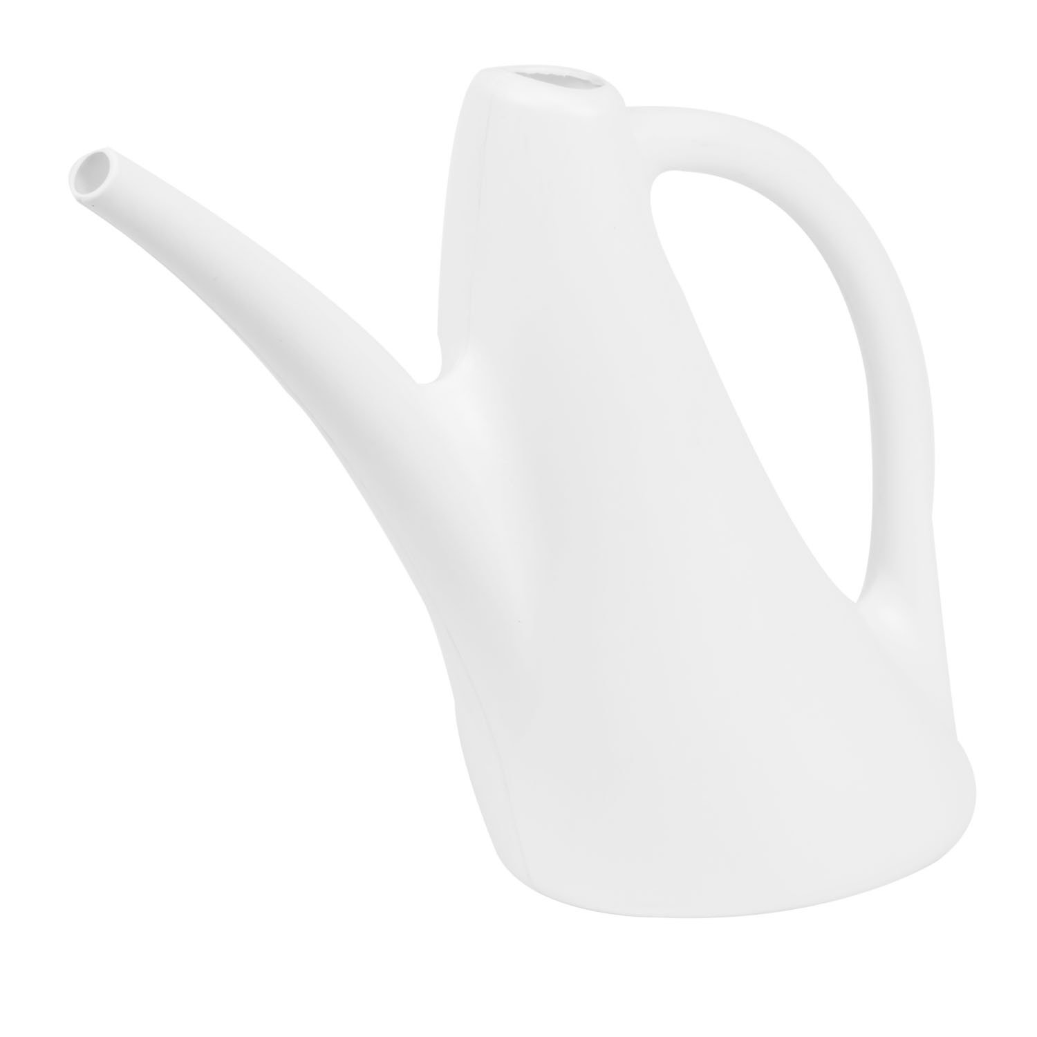 Plastic white watering can ideal for indoor use