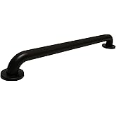 Westbrass GB36-MB 36" x 1.5" Stainless Steel Grab Bar with Flanges and Screws – ADA Compliant, Matte Black