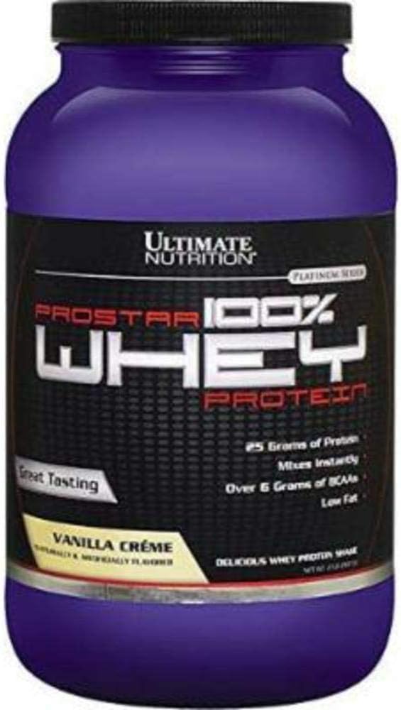 Ultimate Nutrition Prostar Whey Protein Powder Isolate, Vanilla - Low Carb, High Protein Powder Shake for Muscle Gain & Recovery - Low Sodium, Low-Fat & Keto Friendly - 2 lbs Tub