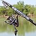 Telescopic Fishing Rod with Reel Combos Set Portable Carbon Light Weight Travel Fish Kits