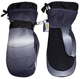N'Ice Caps Men's Thinsulate and Waterproof Tye Dye Print Ski Mittens