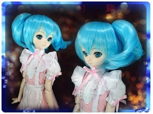 Doll wig * tails * Sky Blue * 9 to 9.5 inches * Dollfie Dream * DD / MDD * Super Dollfie * SD size