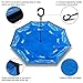 Rainlax Inverted Umbrella Double Layer Windproof Anti UV Protection Umbrellas for Car Rain Outdoor with C-Shaped Handle(Sky Blue)