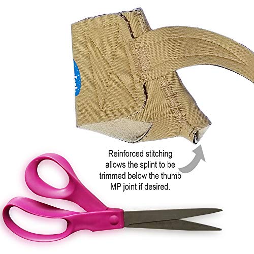 Comfort Cool Thumb CMC Restriction Splint. Beige Patented Thumb Brace Provides Support, Compression. Helps Arthritis, Tendinitis, Surgery, Dislocations, Sprains, Repetitive Use. Left Medium.