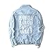 A POCKET OF SUNSHINE Newest oversized Jacket 2017 Kanye West I FEEL LIKE PABLO Denim Coats hiphop fear of god Four Two Four broken hole jean RedL