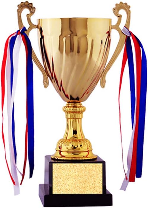 NUOBESTY Gold Award Trophy Metal Trophy Sports Match Trophy School Tournament Honor Competitive Champion Trophy for Sports Competitions Spelling Bees Party Favors - Image 4