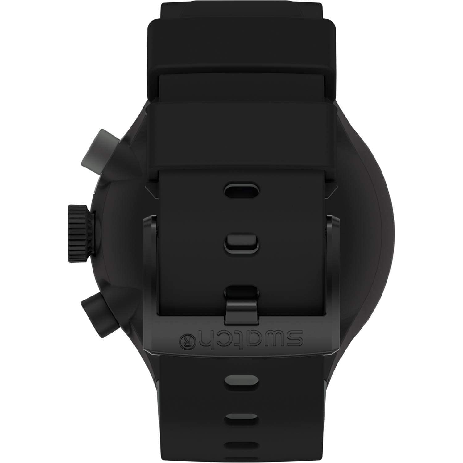 Swatch SB02B400 Big BOLD Chrono Wristwatch, Black, Black, sports