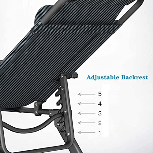 Liegestuhl Sonnenliege Gartenliege Lounge Sessel Klappbarer Sonnenliegestuhl Gartenmöbel-Liege Liegende wasserdichte… – Bild 5