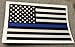 SassyStickers Subdued US Flag Reflective Decal with Thin Blue Line 4