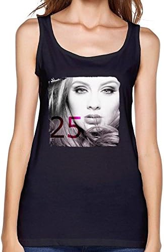 FUSHUO90WTT Women's Adele 25 Album 2016 Poster top Size XXL Black