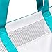 Easthills Outdoors Carryall Top Zipper Mesh Beach Bag with 12 cans Insulated Leakproof Rigid Bottom Cooler, Travel Tote Bag Backpack with Adjustable Comfy Shoulder Straps Turquoise Blue