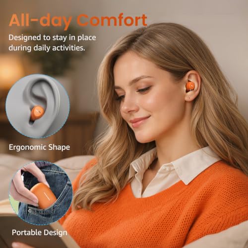 TOZO A1 Wireless Earbuds Bluetooth 5.3 Light Weight in Ear IPX5 Waterproof Headphones 2 Mic for AI Calls, Immersive Premium Sound Bass Headset with Charging Case, 32 Presets EQ Customization via App