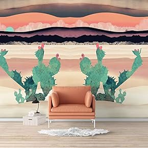 Wall Mural Nordic Style Nature Landscape Removable Wallpaper Wall Sticker for Bedroom Living Room - 66x96 inches