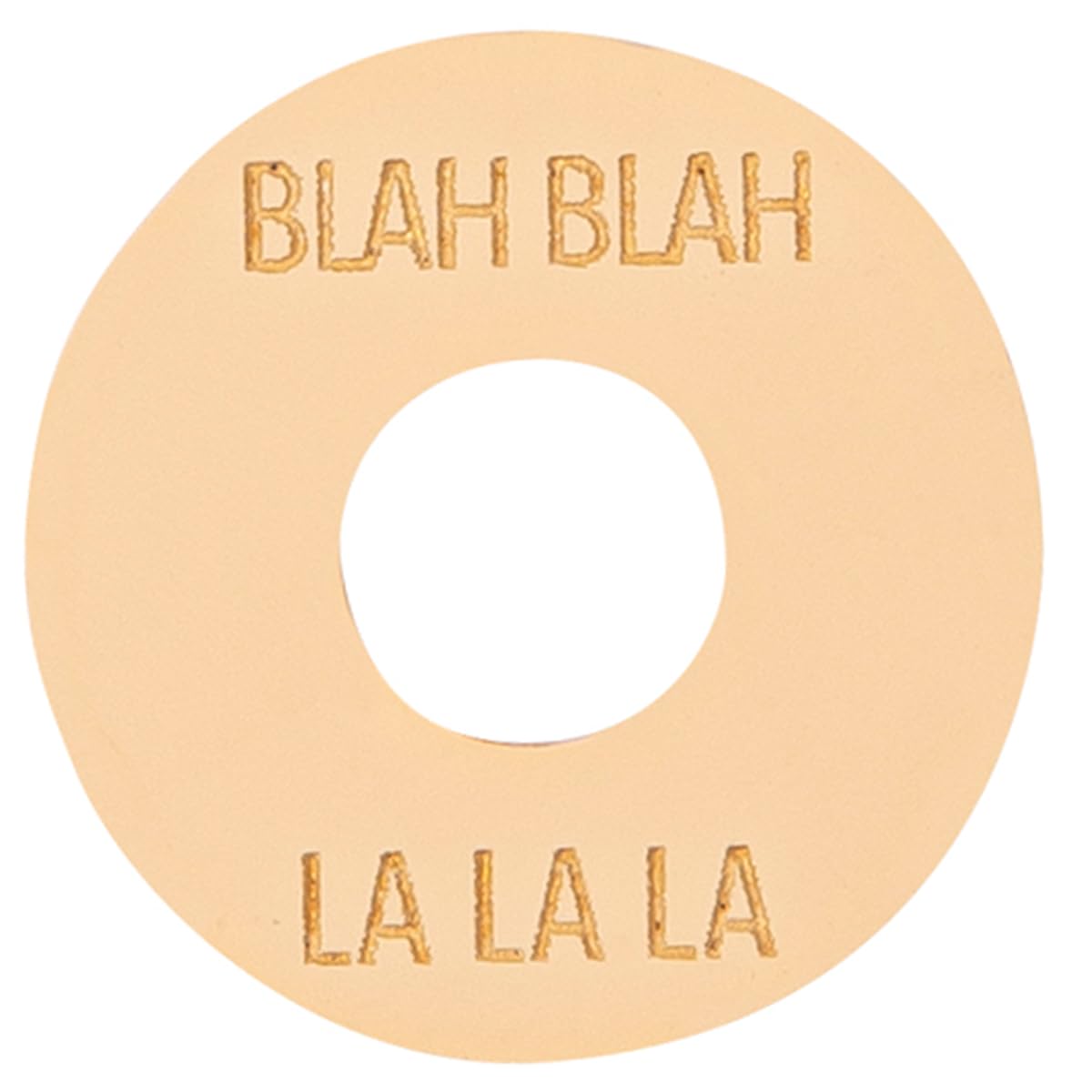 JOE DOE POKER CHIP IN AGED WHITE - BLAH - LALALA