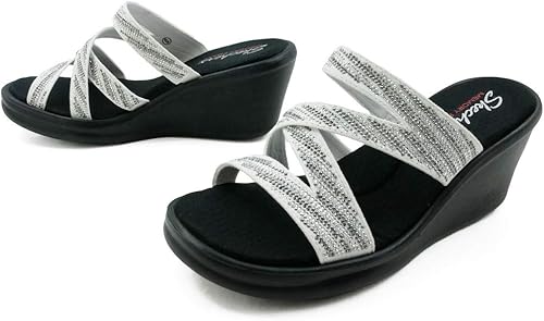 Amazon スケッチャーズ 厚底 ウェッジソール サンダル レディース Skechers スケッチャーズ ファッション サンダル