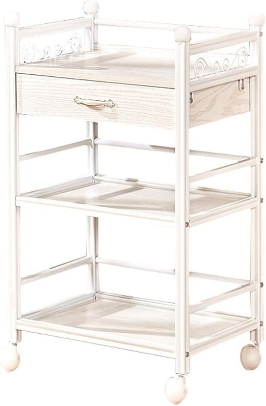 Amazon Com Yongmei Beauty Trolley Three Floors With Drawer