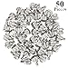 Favordrory 6#-32x5 Computer Case Thumb Screws, Silver, 50 Pieces
