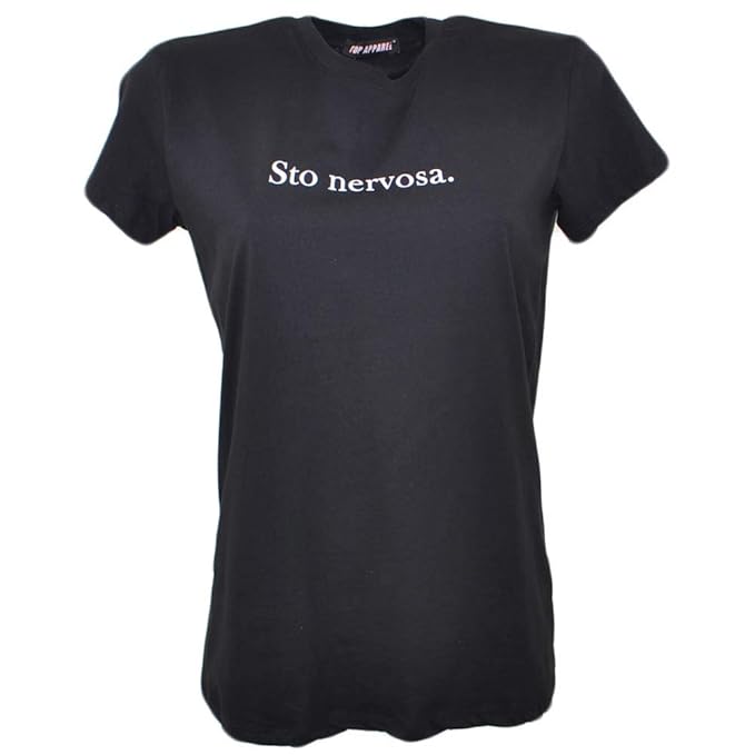 magliette con scritte sto nervosa