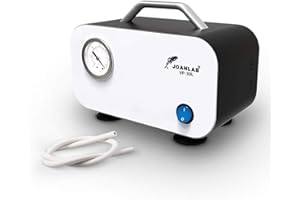 JOANLAB Laboratory Vacuum Filtration Pump Oilless Vacuum Diaphragm Pump with Rubber Tube (30L/min)