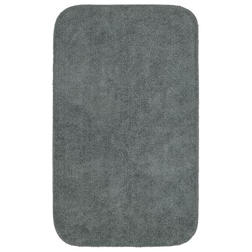 Garland Rug Traditional Bath Rug, 30-Inch by 50-Inch, Dark Gray