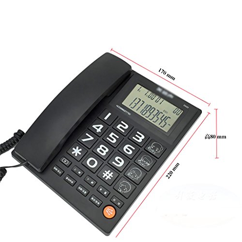 HQCC Telephone Elderly Fixed Telephone Large Button Telephone Household Corded Telephone (Color : B)