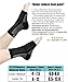 Bcurb Ankle Sleeve (2 Pair) Plantar Fasciitis for Men Women Foot Heel Arch Support Ankle Compression Socks Reduce Swelling Joint Pain Injury Recovery Achilles Tendon (Black & White, Large/X-Large)