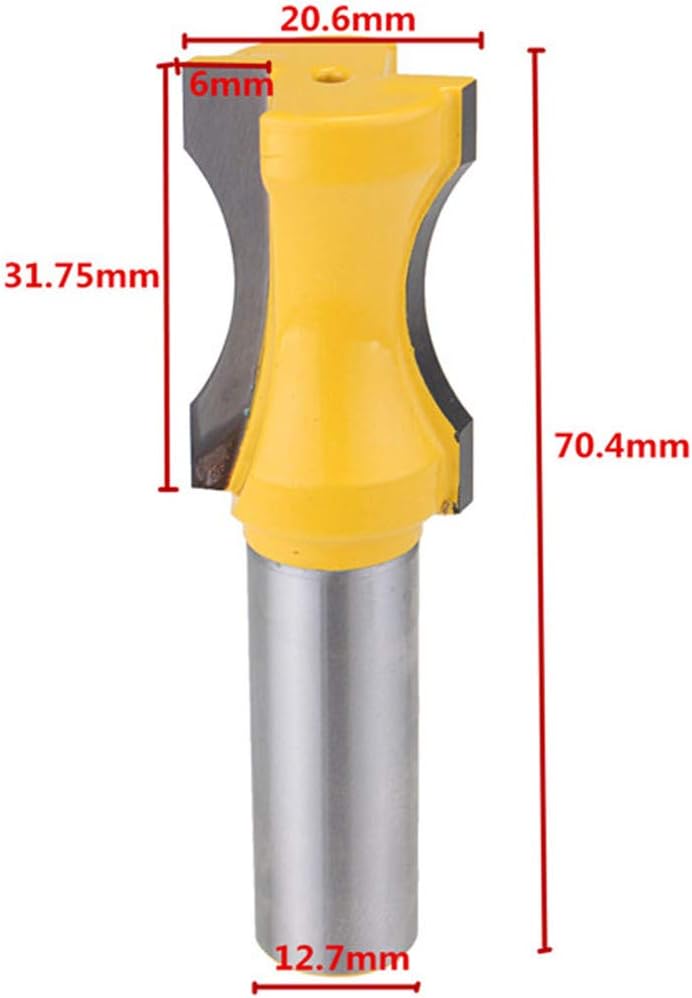 Zebery Radius Convex Column Router Bit 1/2 Inch Shank Woodworking Milling