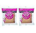 Hario 02 100-Count Coffee Natural Paper Filters, 2-Pack Value Set (Total of 200 Sheets)