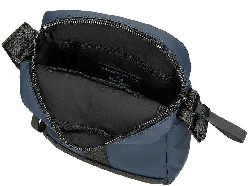 Hoxton Umhängetasche, mittelgroß, Blau, 17 x 22 x 6 cm, Polyester, blau, Talla única, Mittelgroße Umhängetasche