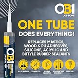 OB1 White Multi-Surface Sealant Adhesive Hybrid Technology 290ml view 2