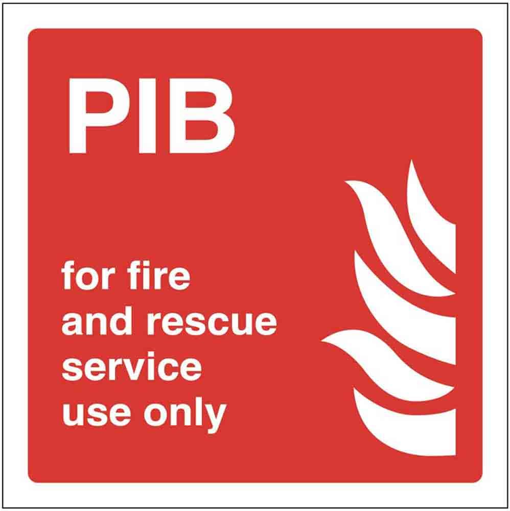 PIB For Fire and Rescue Service Use Only (aluminium 1mm)