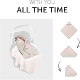 hauck Snuggle N Dream Beige Bloom Cotton Baby Blanket 80 x 80 cm view 3