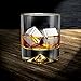 Stainless Steel Whiskey Stone, iRainy Chilling Rocks Reusable Ice Cubes for Cooling Wine Drinks Beverage (Set of 4)