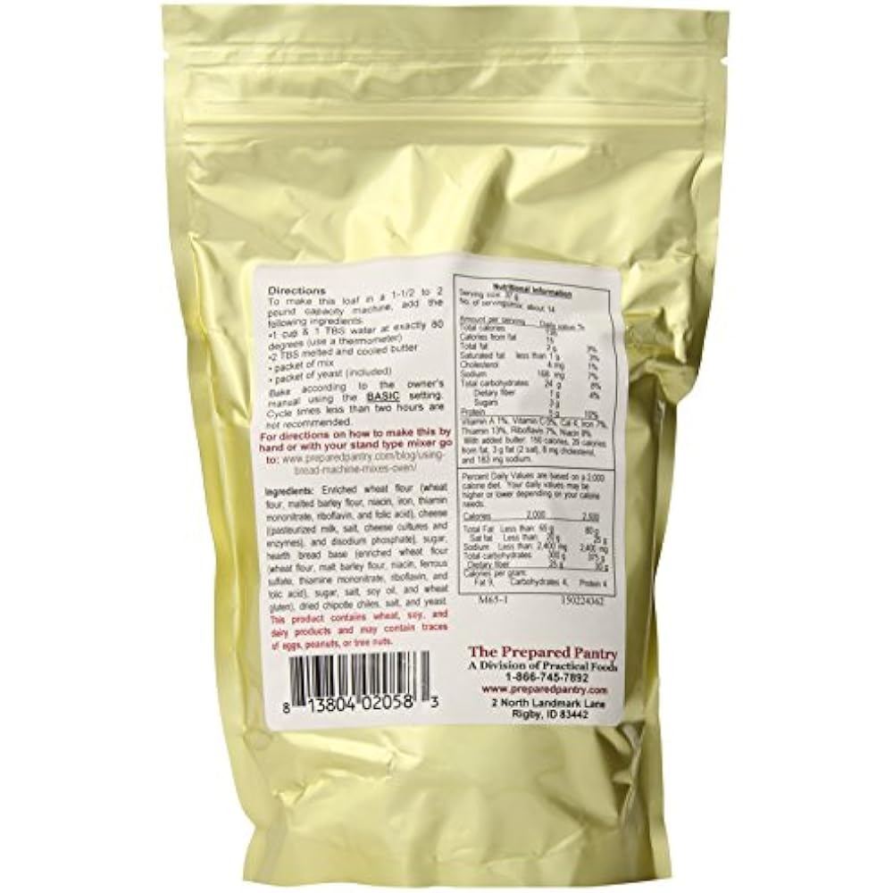 The Prepared Pantry Cheddar Cheese Bread Machine Mix 19 1 Ounce