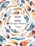 2019-2020 Feathers Two Year Planner 8.5