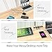 Cable Management Cord Organizer ORICO 1 Channel Desk Cable Clips Wire Cord Holder for Power Cords and Charging Accessory Cables, Mouse Cable, PC, Office and Home (Black, 10PCS)