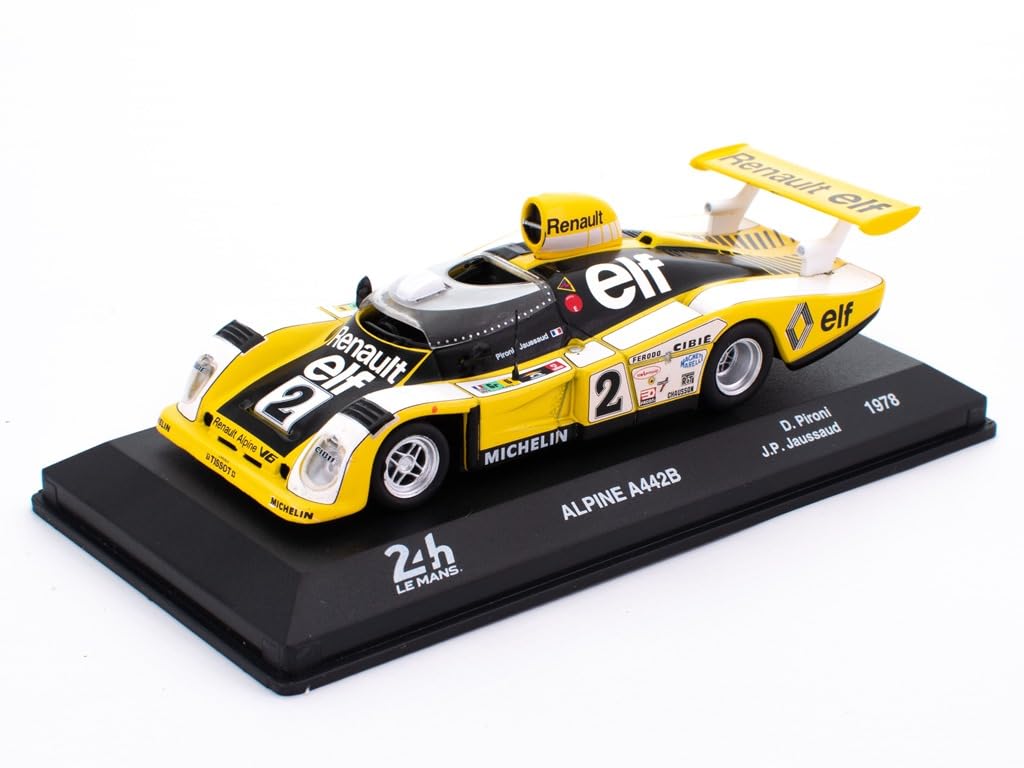 OPO 10 - 1/43 miniature car compatible with ALPINE A442B - D.Pironi-Jaussaud - 1978 - LE MANS LM009