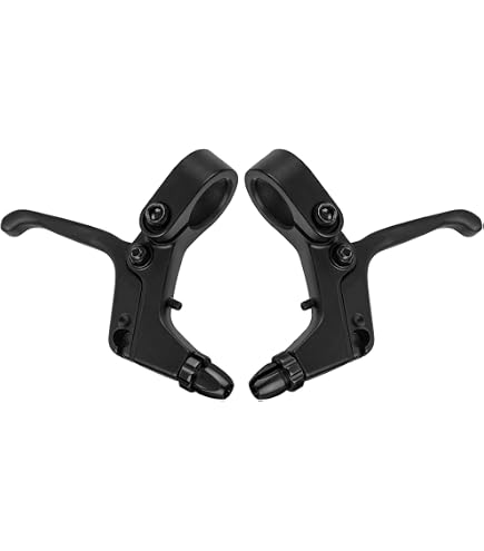 thumbnail image 2 of Dia-Compe Tech 99 Goldfinger Single Brake Lever - Right Hand, White/Black 2 of 6