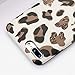 L-FADNUT Case Animal Leopard Print Phone Case Cool for iPhone 7 Plus Case iPhone 8 Plus Thin Cute Back Cover Cheetah Cat Silicone TPU Protective Cover(NO Real Glitter) for iPhone 7 Plus/8 Plus Case