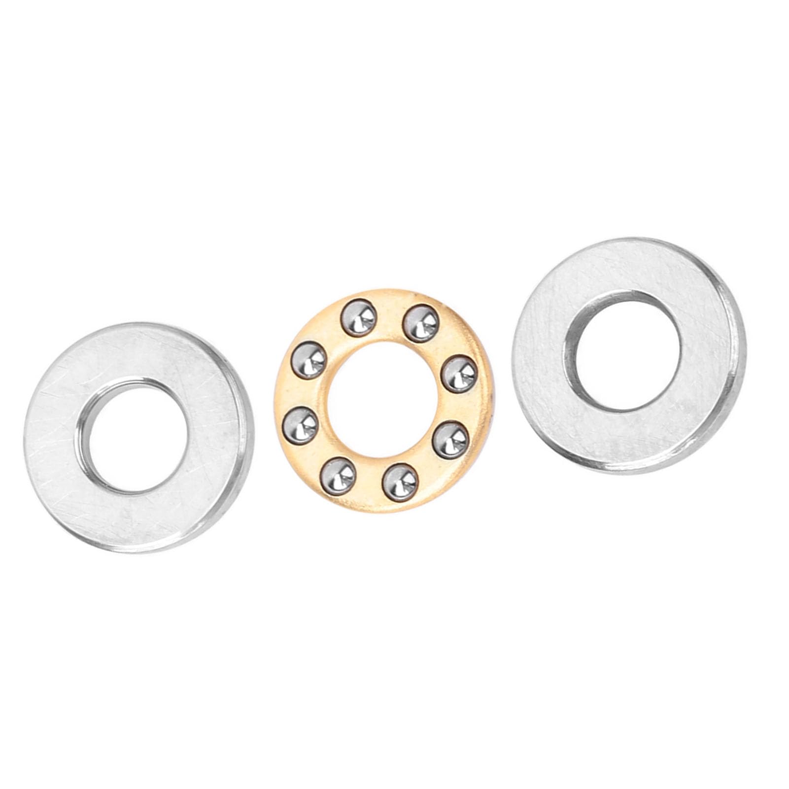 Ball Bearing 10 Pcs,Thrust Ball Bearing Miniature High Precision Flat Steel Bearings Set (F4-9M 4 * 9 * 4mm)