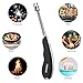 RONXS Lighter，Electric Arc Long Candle Lighter with LED Safety Switch, USB Rechargeable Lighter Flexible Neck for Outdoors and Camping，Blackthumb 4