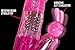 Sassy Lotus 6-Speed Luxe Collection Rotating Rabbit Vibrator - Rabbit Style Vibe - Waterproof w/Rotating Metallic Pearls - LED Luminous Controls